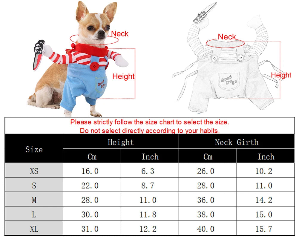 Halloween Pet Costume – for Dogs & Cats, Funny Cosplay Outfit