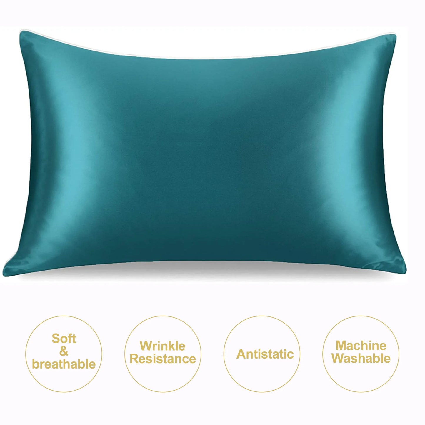 Silky Satin Pillowcase – Smooth Soft Pillow Cover for Hair Care & Comfy sleep