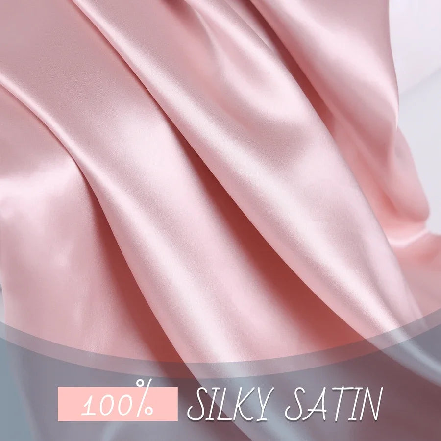 Silky Satin Pillowcase – Smooth Soft Pillow Cover for Hair Care & Comfy sleep