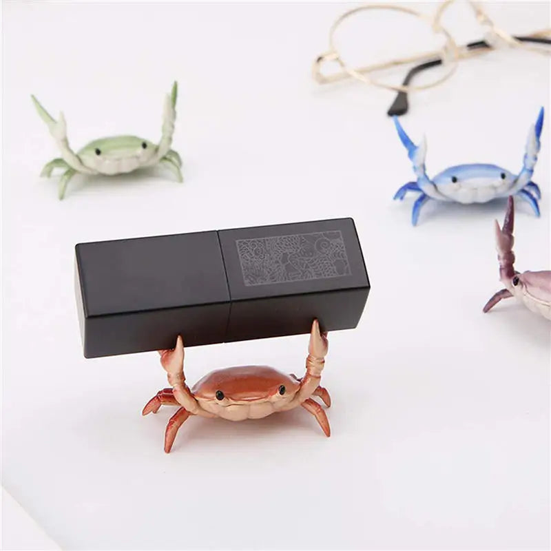 Weightlifting Crab Pen Holder – Fun Multifunctional Desktop Ornament