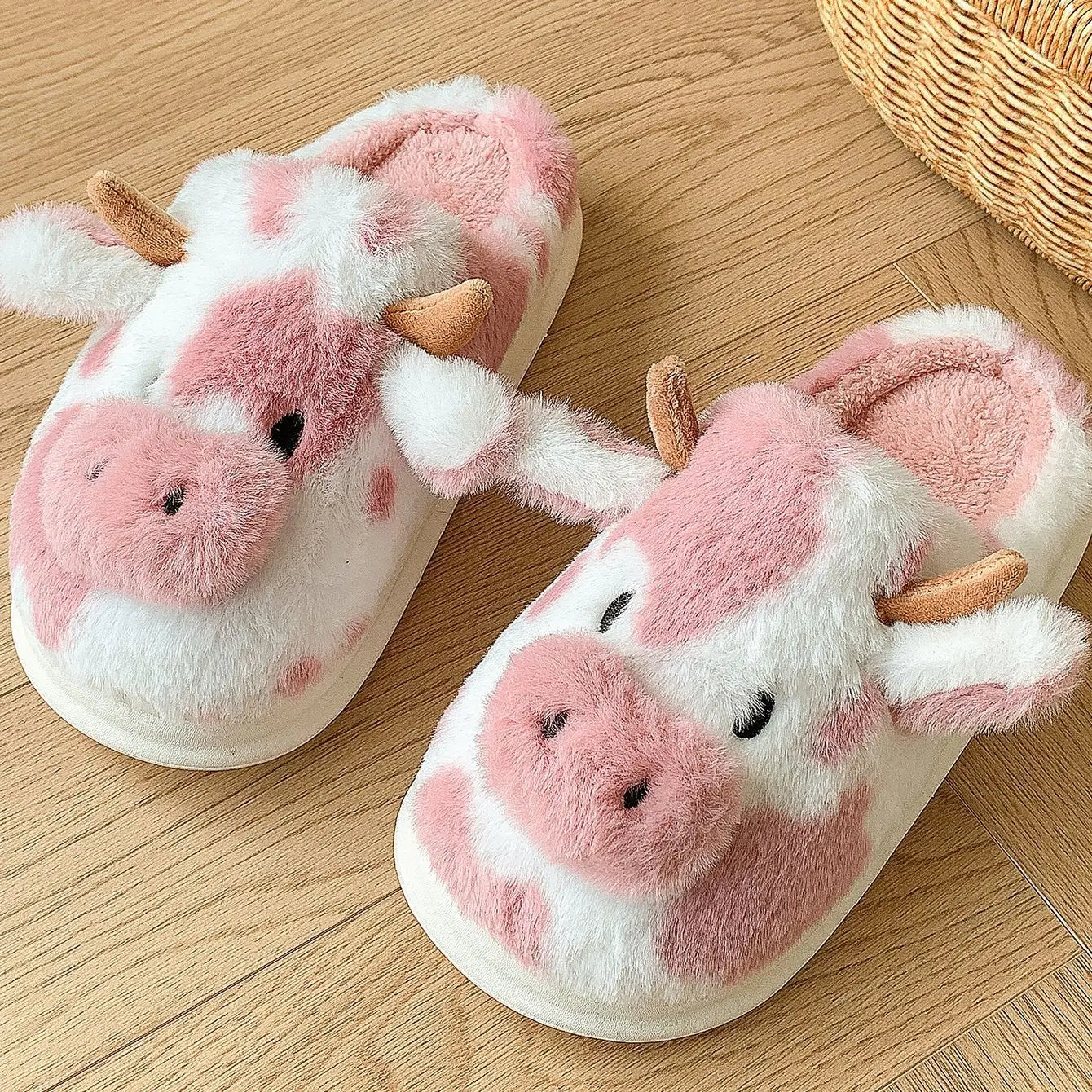 Women’s Cow Print Slippers
