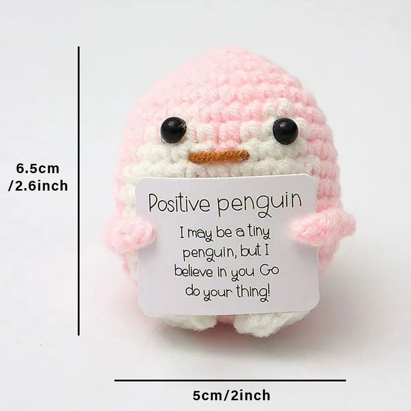 Positive Energy Crochet Pocket Wellbeing Hug Doll – Avocado, Bee, Turtle, Duck & More