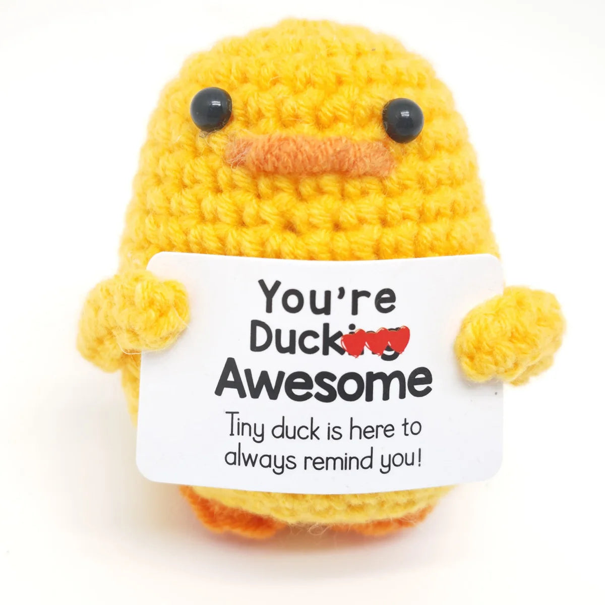 Positive Energy Crochet Pocket Wellbeing Hug Doll – Avocado, Bee, Turtle, Duck & More