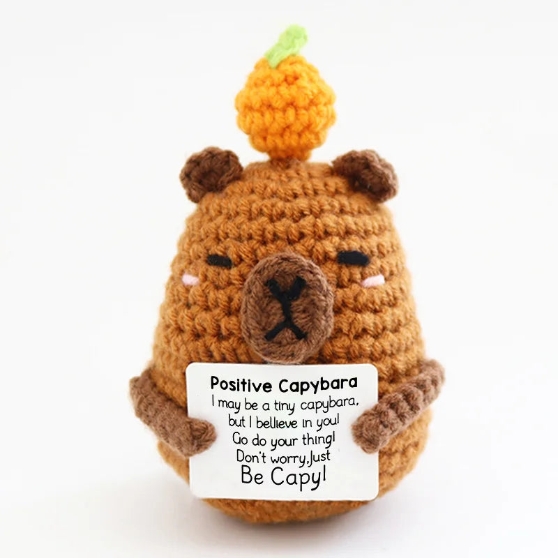 Positive Energy Crochet Pocket Wellbeing Hug Doll – Avocado, Bee, Turtle, Duck & More