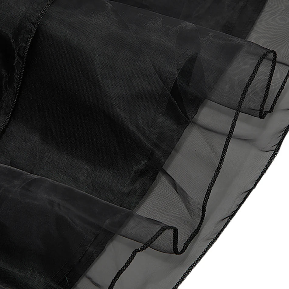 Girls Gothic Black Costume Dress – Spooky Princess Outfit for Halloween & Parties