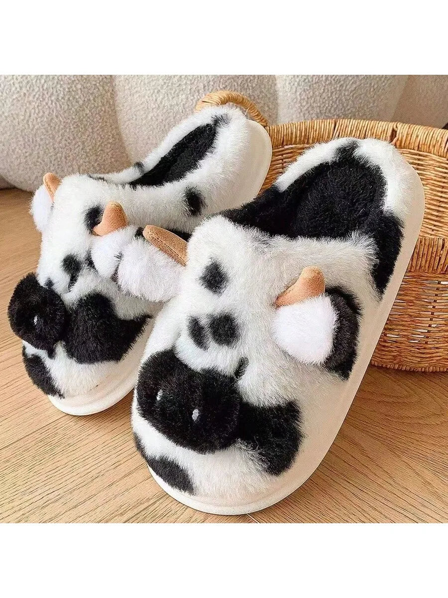 Women’s Cow Print Slippers