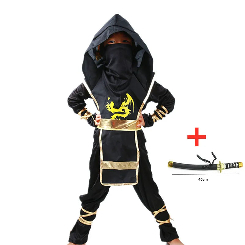Kids Ninja Deluxe Costume Accessories— Boys’ Kung Fu Outfit / Halloween Gift