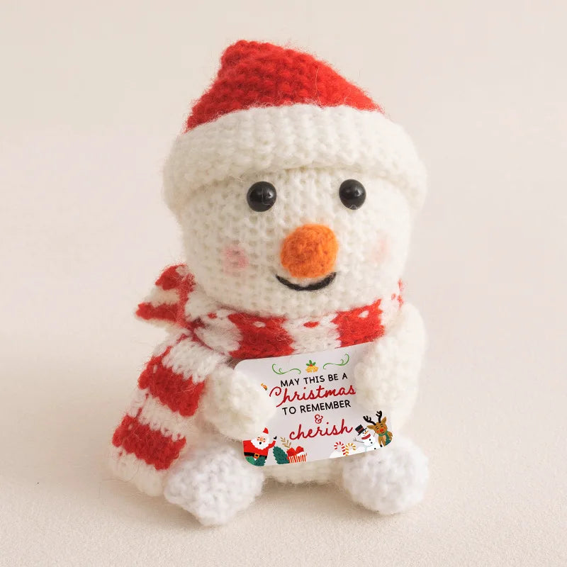 Positive Christmas Crochet Doll – Handmade Festive Ornament/ Gift/ Stocking filler