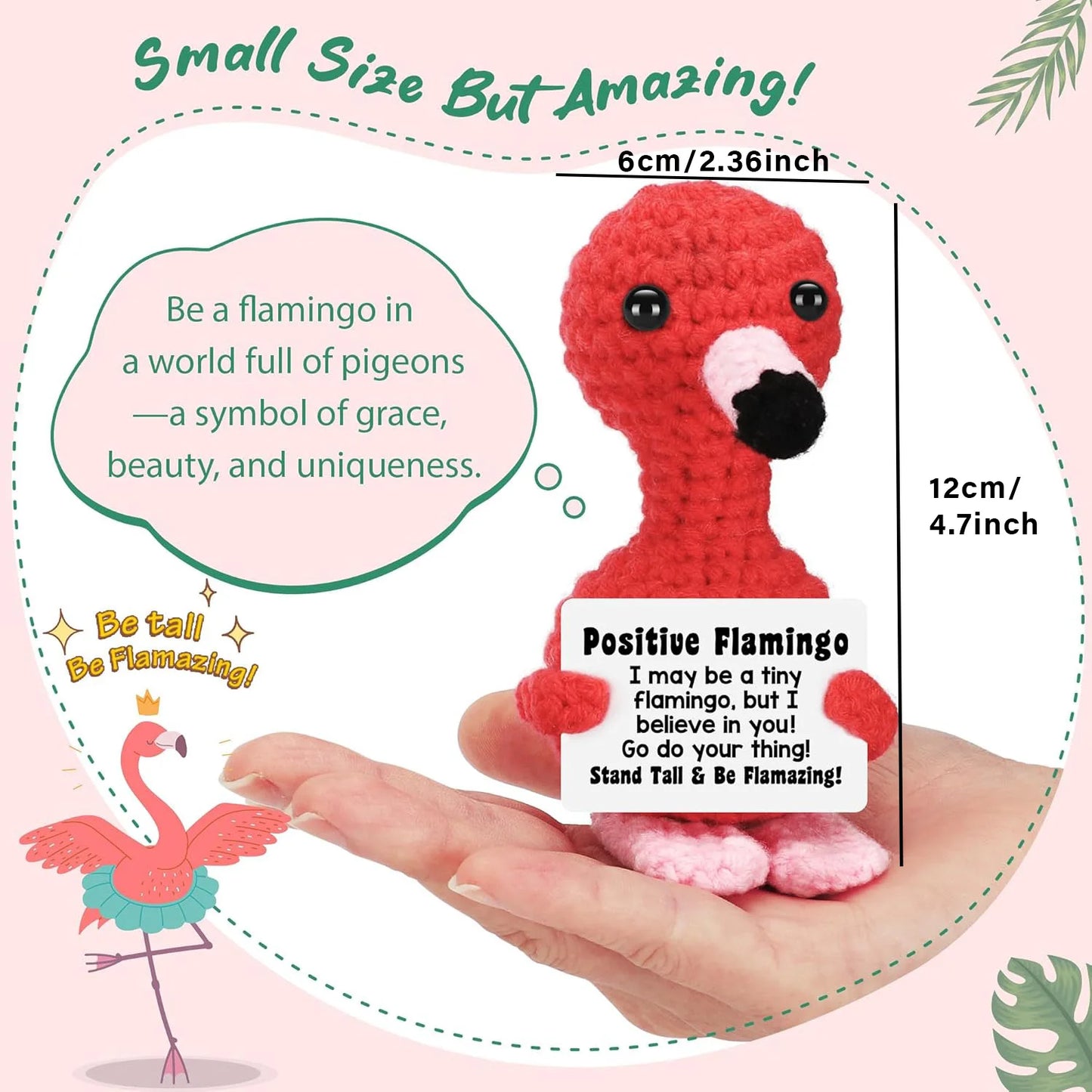 Positive Energy Crochet Pocket Wellbeing Hug Doll – Avocado, Bee, Turtle, Duck & More