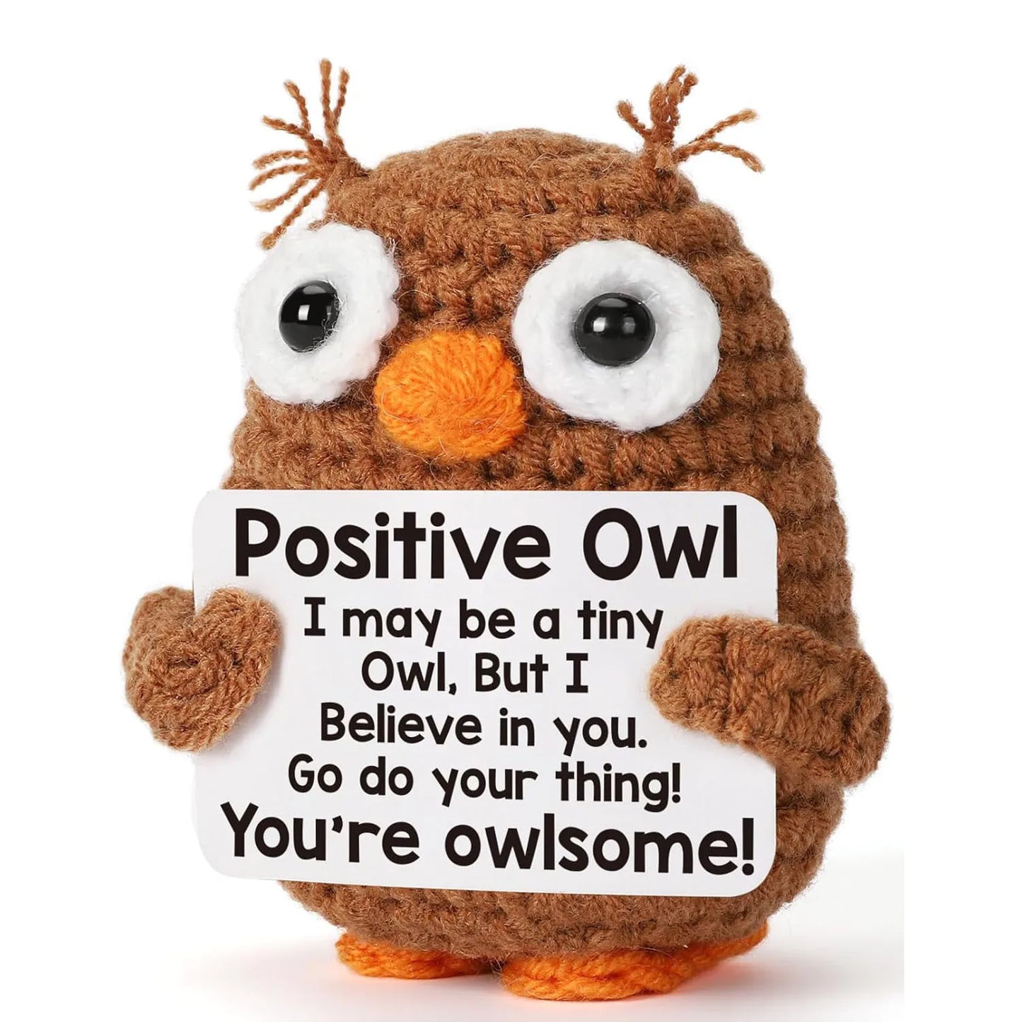 Positive Energy Crochet Pocket Wellbeing Hug Doll – Avocado, Bee, Turtle, Duck & More