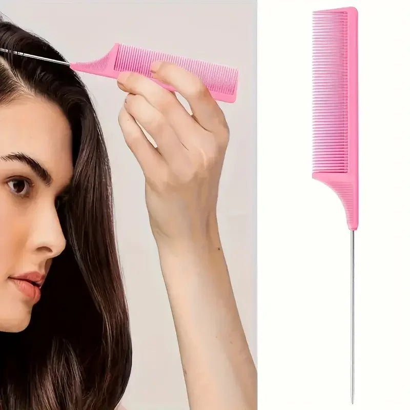 6pcs Hair Brush Set with Spray Bottle & Braiding Loop — Hairdressing Kit