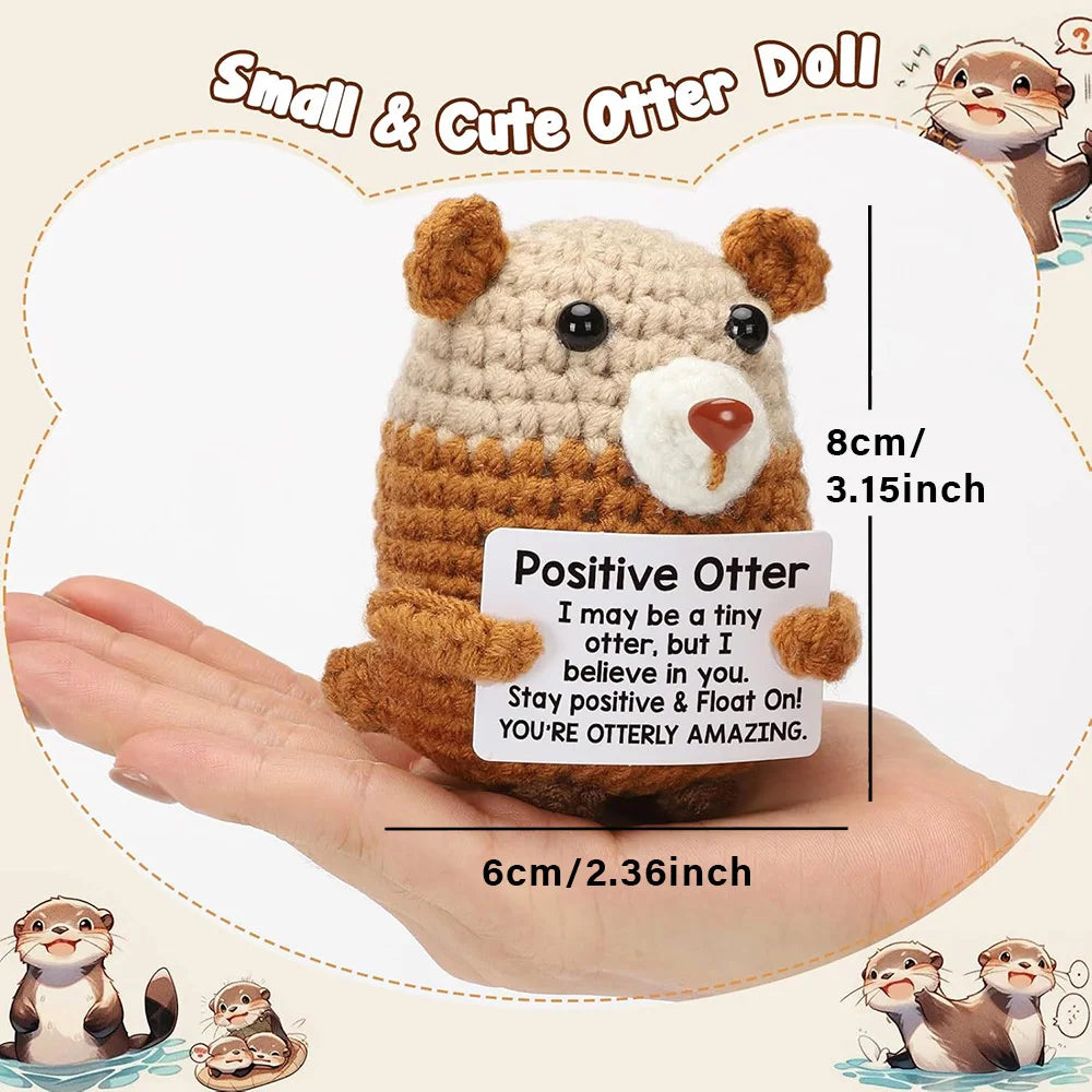 Positive Energy Crochet Pocket Wellbeing Hug Doll – Avocado, Bee, Turtle, Duck & More