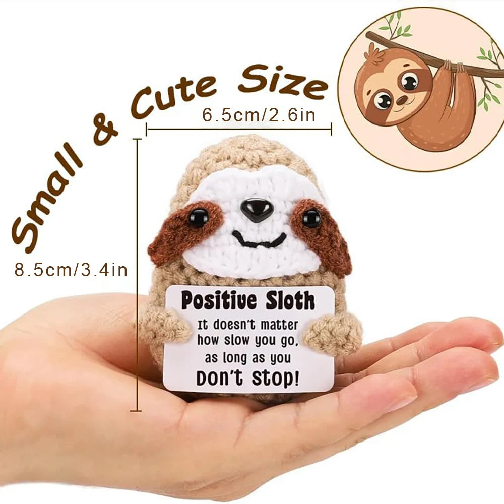Positive Energy Crochet Pocket Wellbeing Hug Doll – Avocado, Bee, Turtle, Duck & More