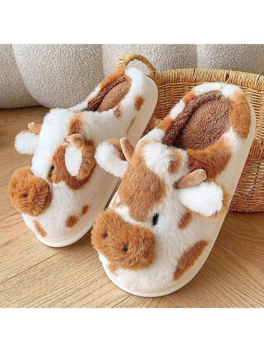 Women’s Cow Print Slippers