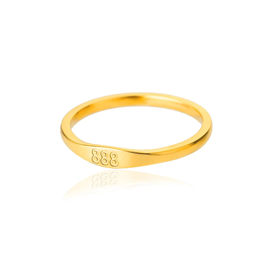 11:11 Angel Number Rings for Women – Gold Stainless Steel