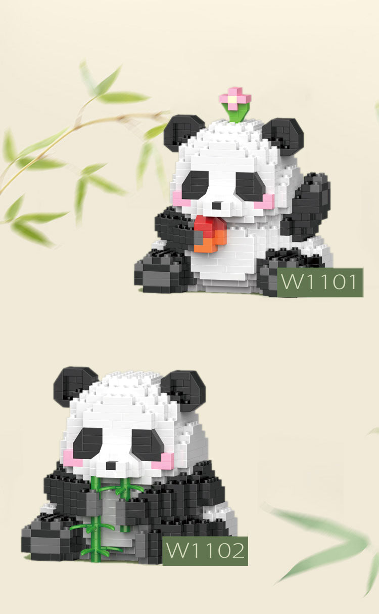 Mini Panda Building Block Set – DIY Brick Model Kit