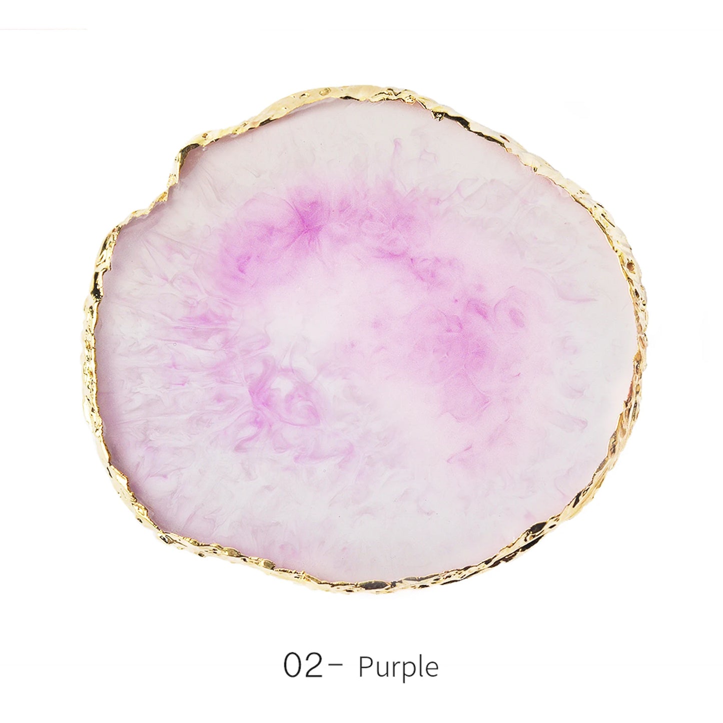1PC Round Crystal Agate Holder – Decorative Coaster & Jewellery Holder