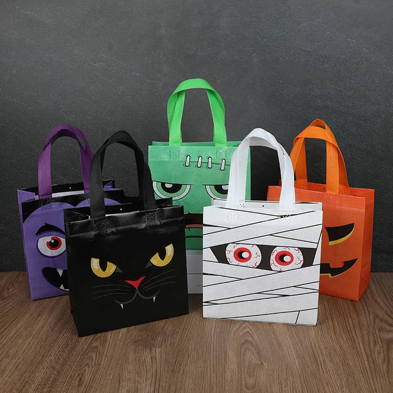 Halloween Trick or Treat Bags (8-32pcs) – Pumpkin & Ghost Gift Bags