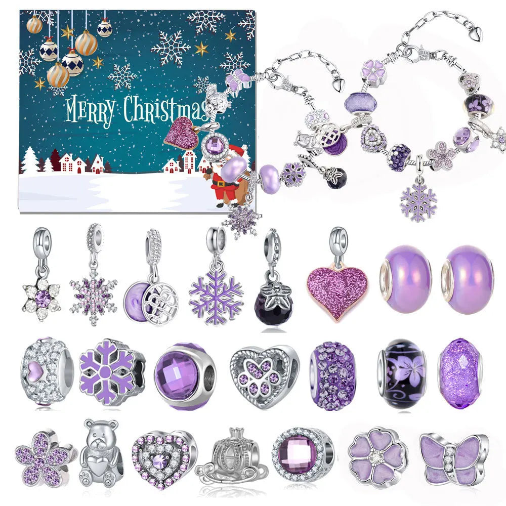 24-Day Christmas Countdown Calendar – DIY Charm Bracelet Kit Gift