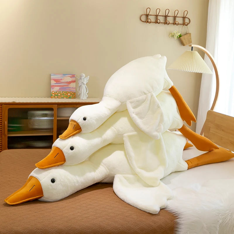 Giant White Goose Plush Pillow – 50-190 cm Sleeping & Décor Toy