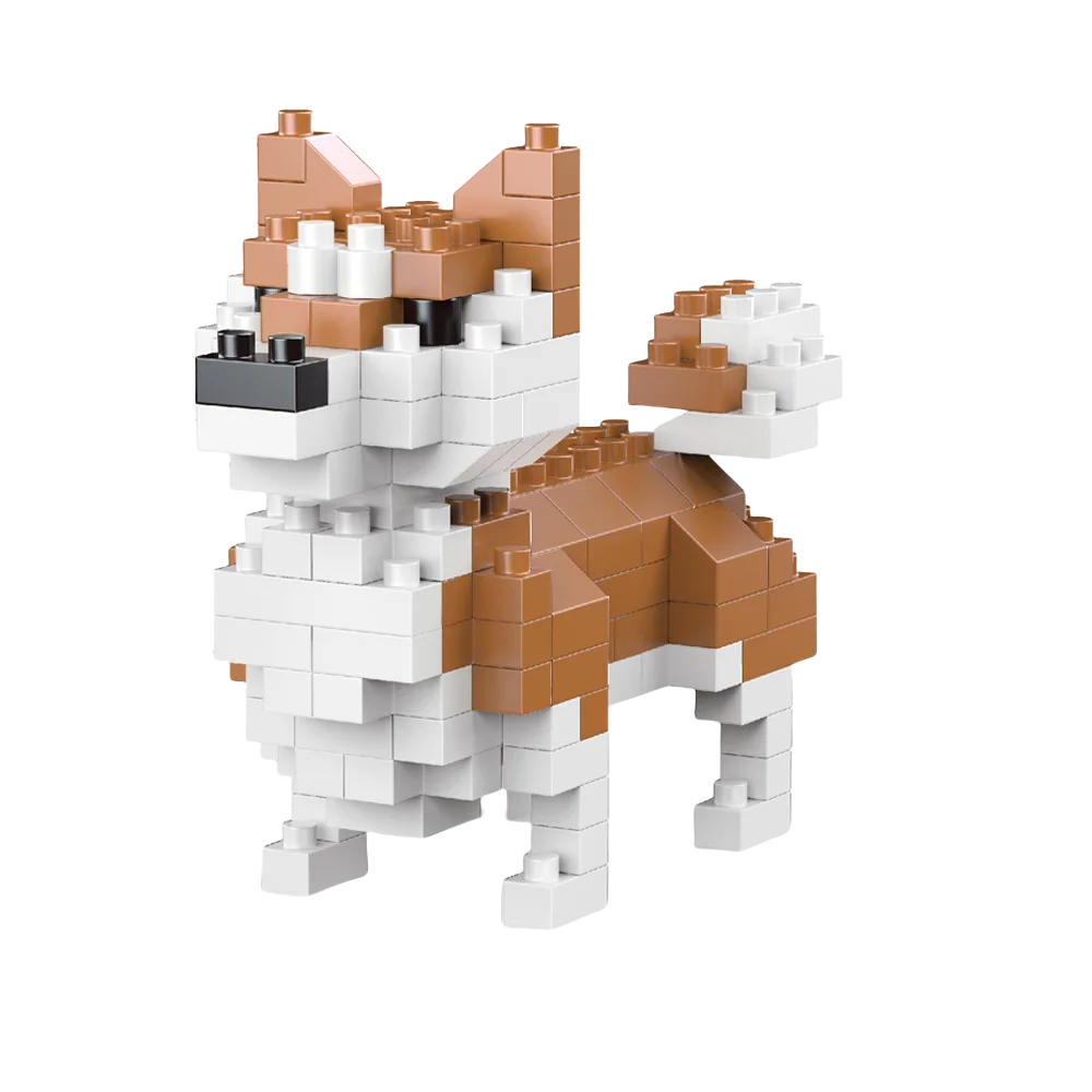 Mini Dog Building Block Kit – DIY Brick Model (Corgi, Poodle, Husky, Dachshund)