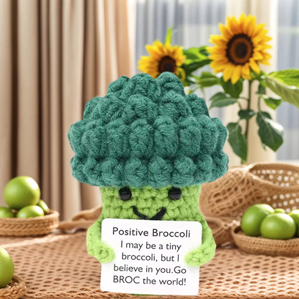 Positive Energy Crochet Pocket Wellbeing Hug Doll – Avocado, Bee, Turtle, Duck & More