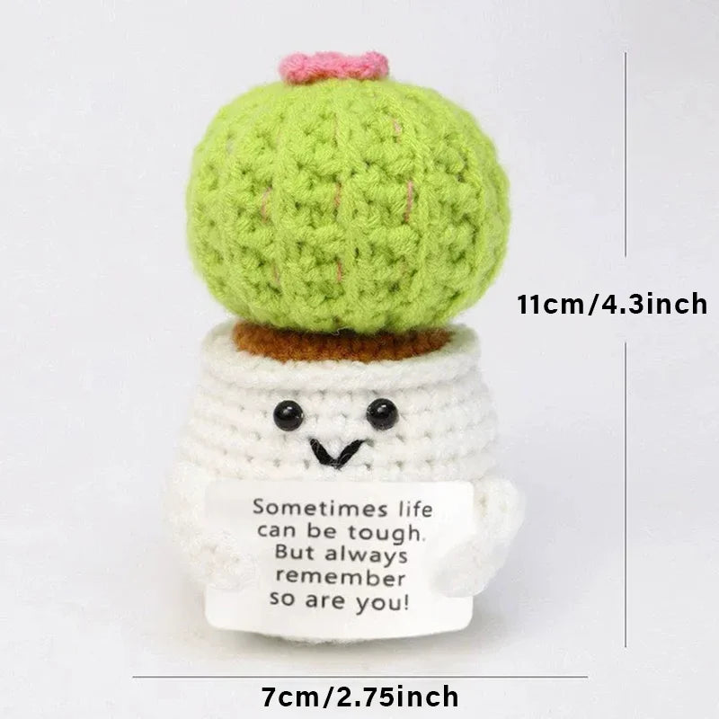 Positive Energy Crochet Pocket Wellbeing Hug Doll – Avocado, Bee, Turtle, Duck & More