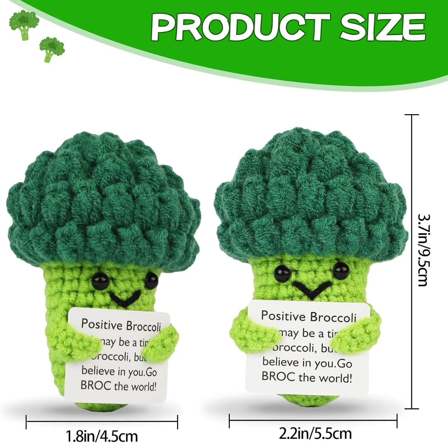 Positive Energy Crochet Pocket Wellbeing Hug Doll – Avocado, Bee, Turtle, Duck & More