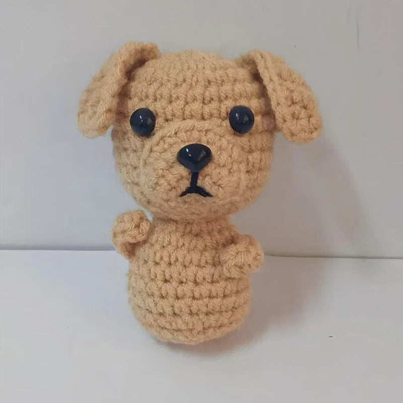 Positive Crochet Puppy – Handmade Mini Dog Gift to Encourage & Inspire