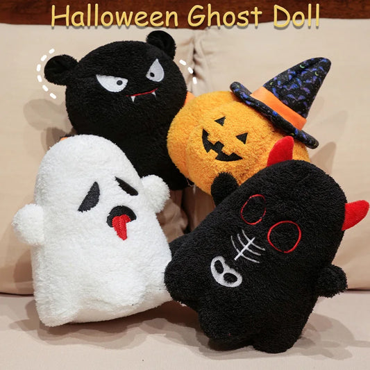 Spooky Halloween Plush Toy/Decoration: Ghost, Devil, Bat, Pumpkin