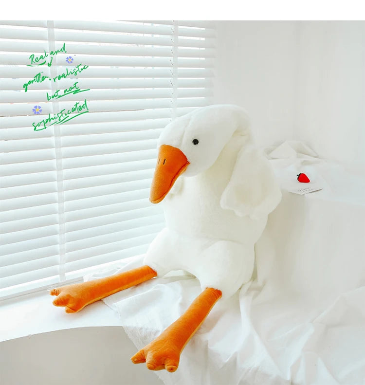 Giant White Goose Plush Pillow – 50-190 cm Sleeping & Décor Toy