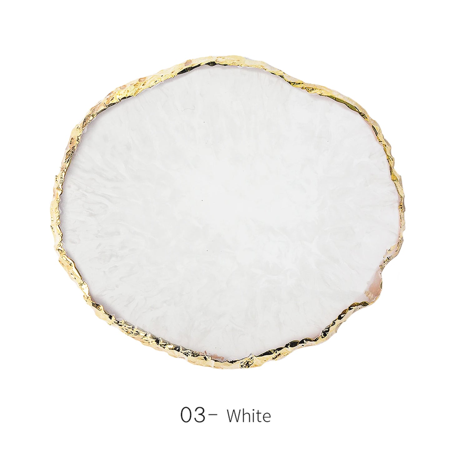 1PC Round Crystal Agate Holder – Decorative Coaster & Jewellery Holder