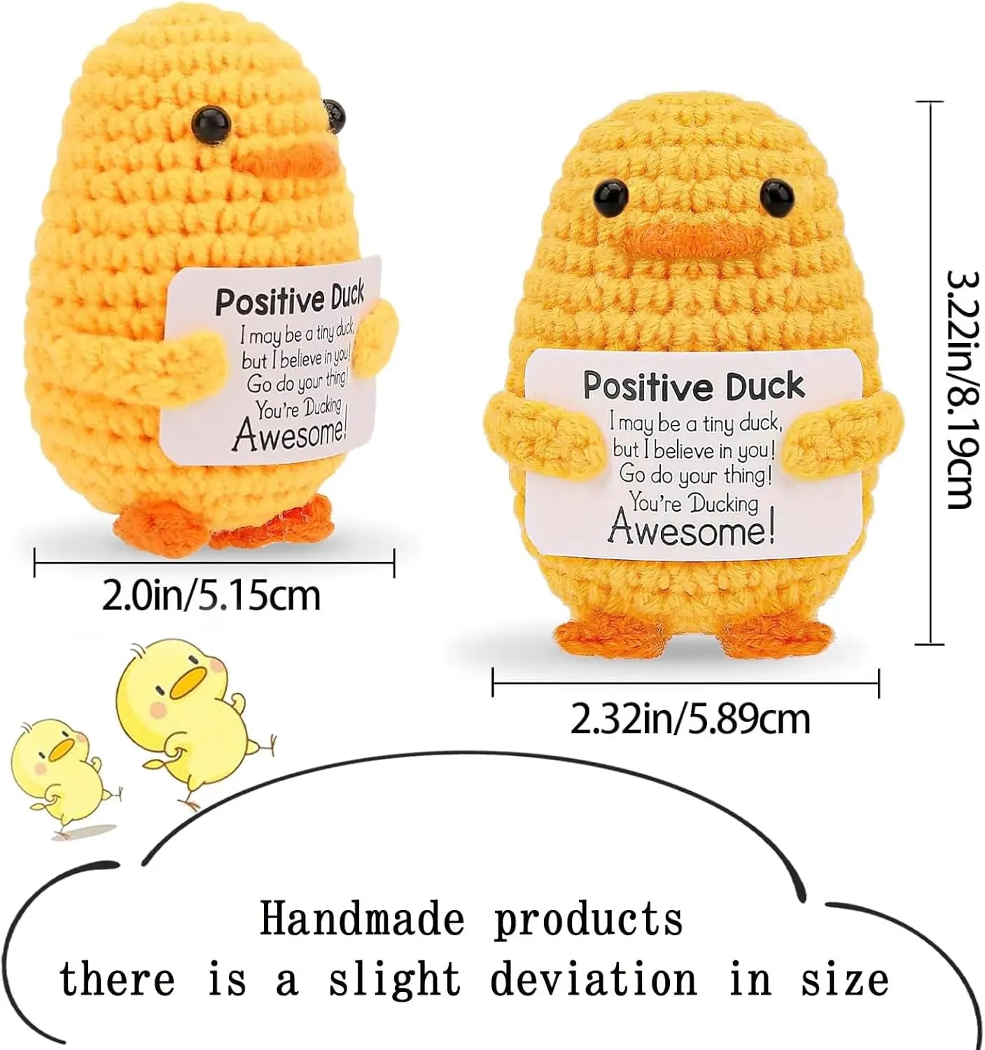 Positive Energy Crochet Pocket Wellbeing Hug Doll – Avocado, Bee, Turtle, Duck & More