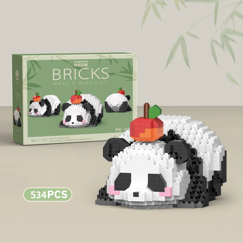 Mini Panda Building Block Set – DIY Brick Model Kit