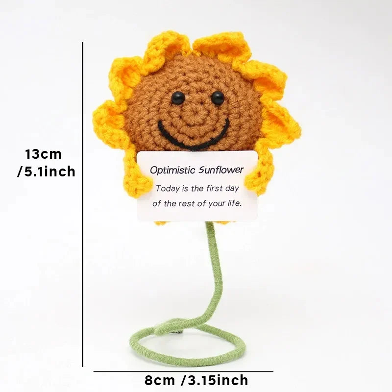 Positive Energy Crochet Pocket Wellbeing Hug Doll – Avocado, Bee, Turtle, Duck & More