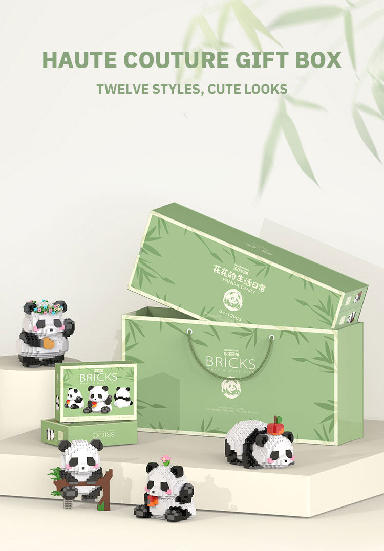 Mini Panda Building Block Set – DIY Brick Model Kit