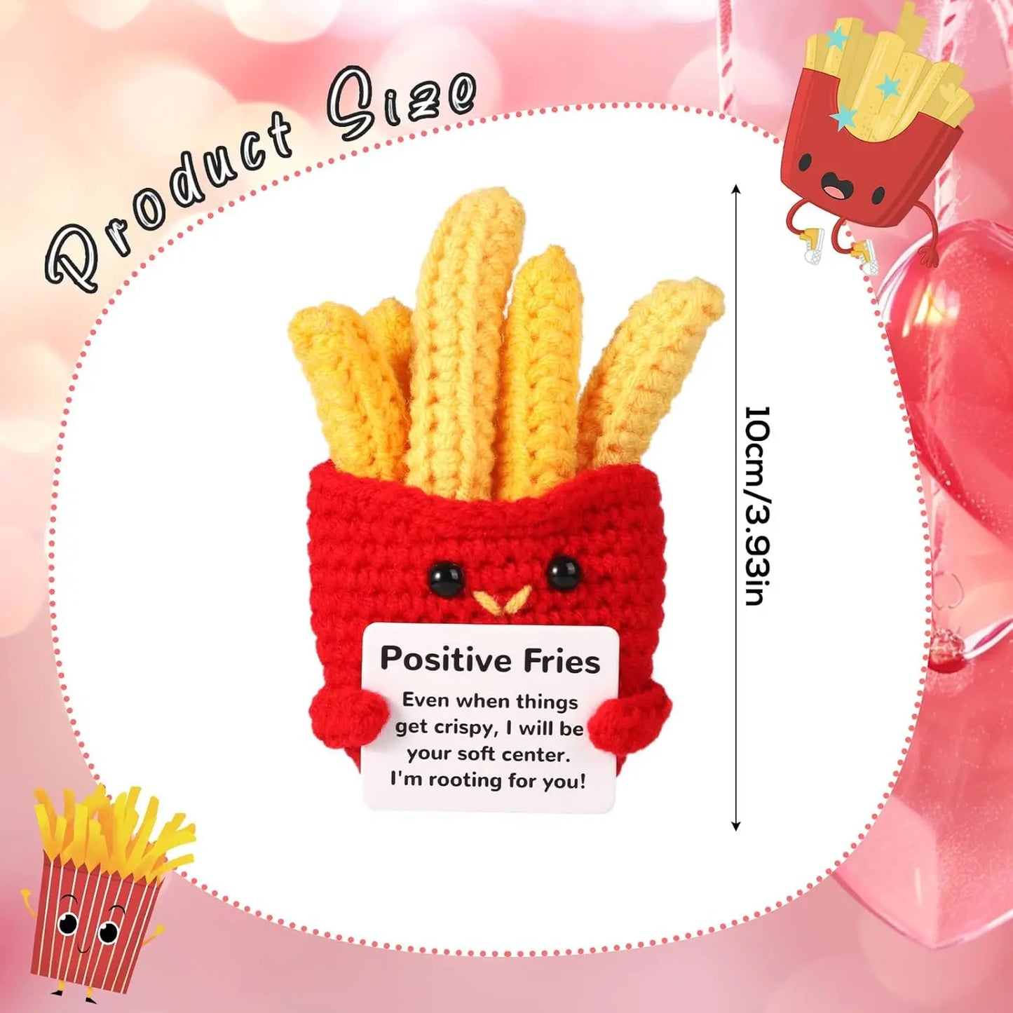 Positive Energy Crochet Pocket Wellbeing Hug Doll – Avocado, Bee, Turtle, Duck & More