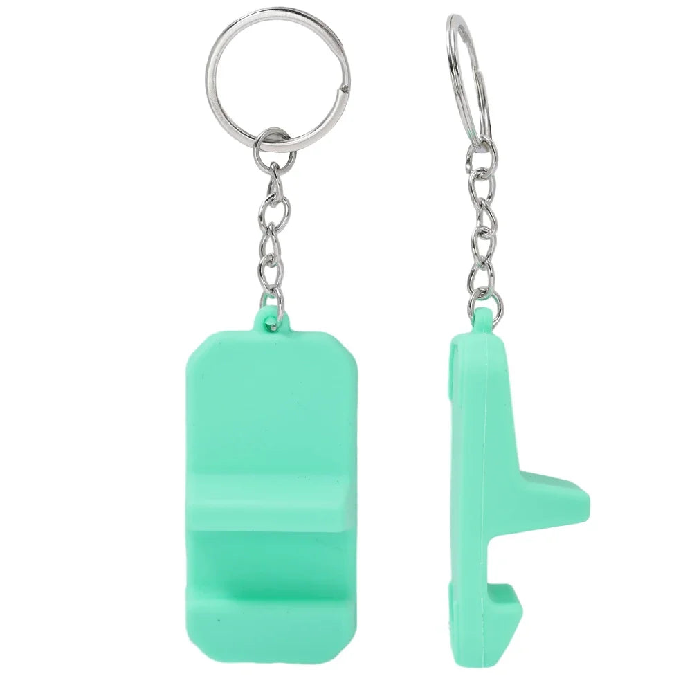 Mini Silicone Phone Stand Key Ring – Portable Bracket Holder for Smartphones