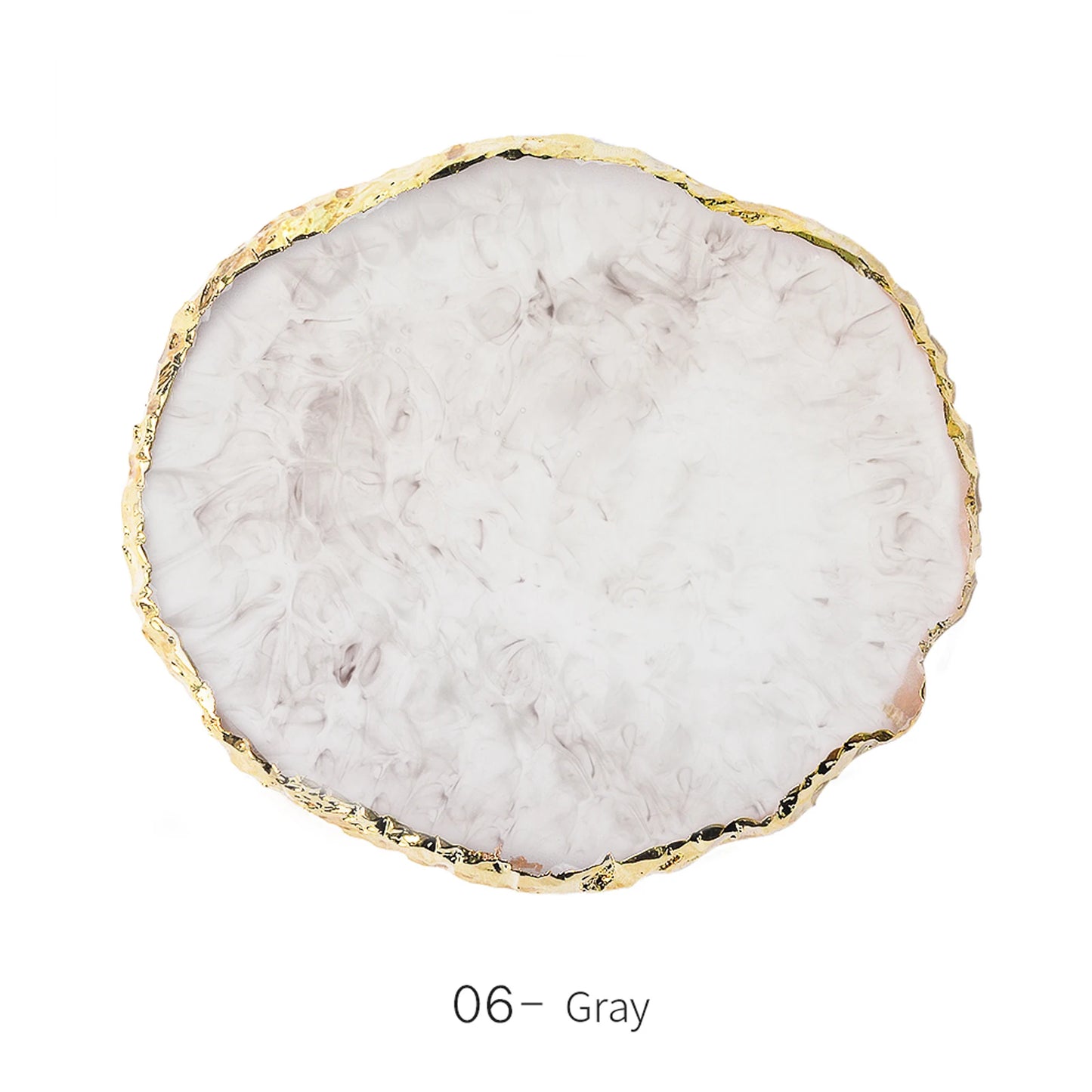 1PC Round Crystal Agate Holder – Decorative Coaster & Jewellery Holder