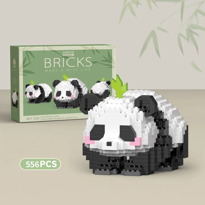 Mini Panda Building Block Set – DIY Brick Model Kit