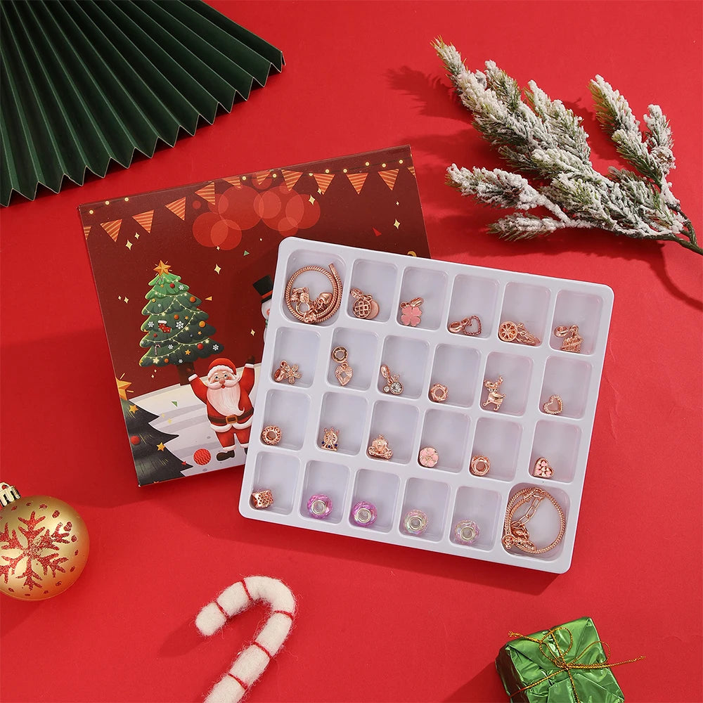 24-Day Christmas Countdown Calendar – DIY Charm Bracelet Kit Gift