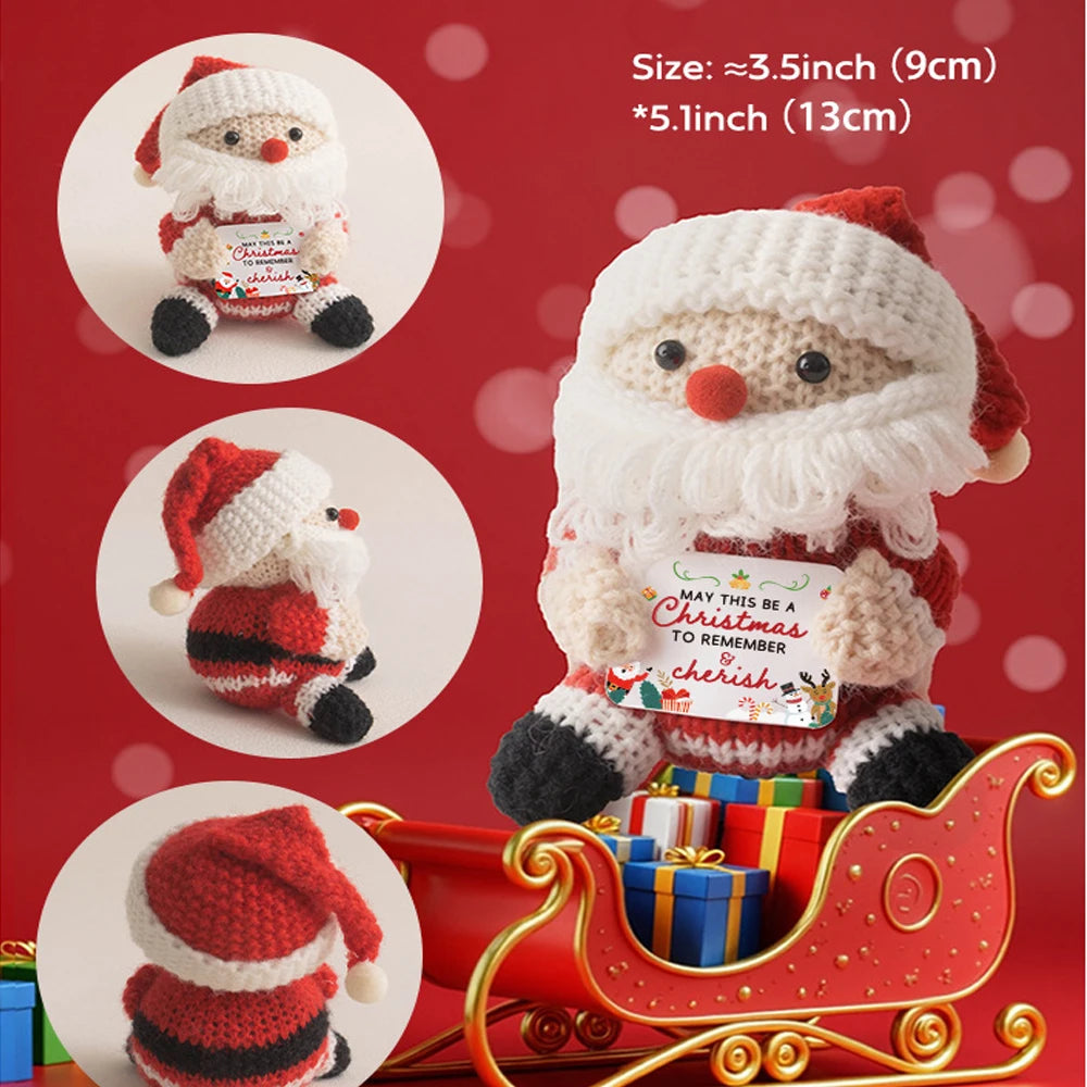 Positive Christmas Crochet Doll – Handmade Festive Ornament/ Gift/ Stocking filler