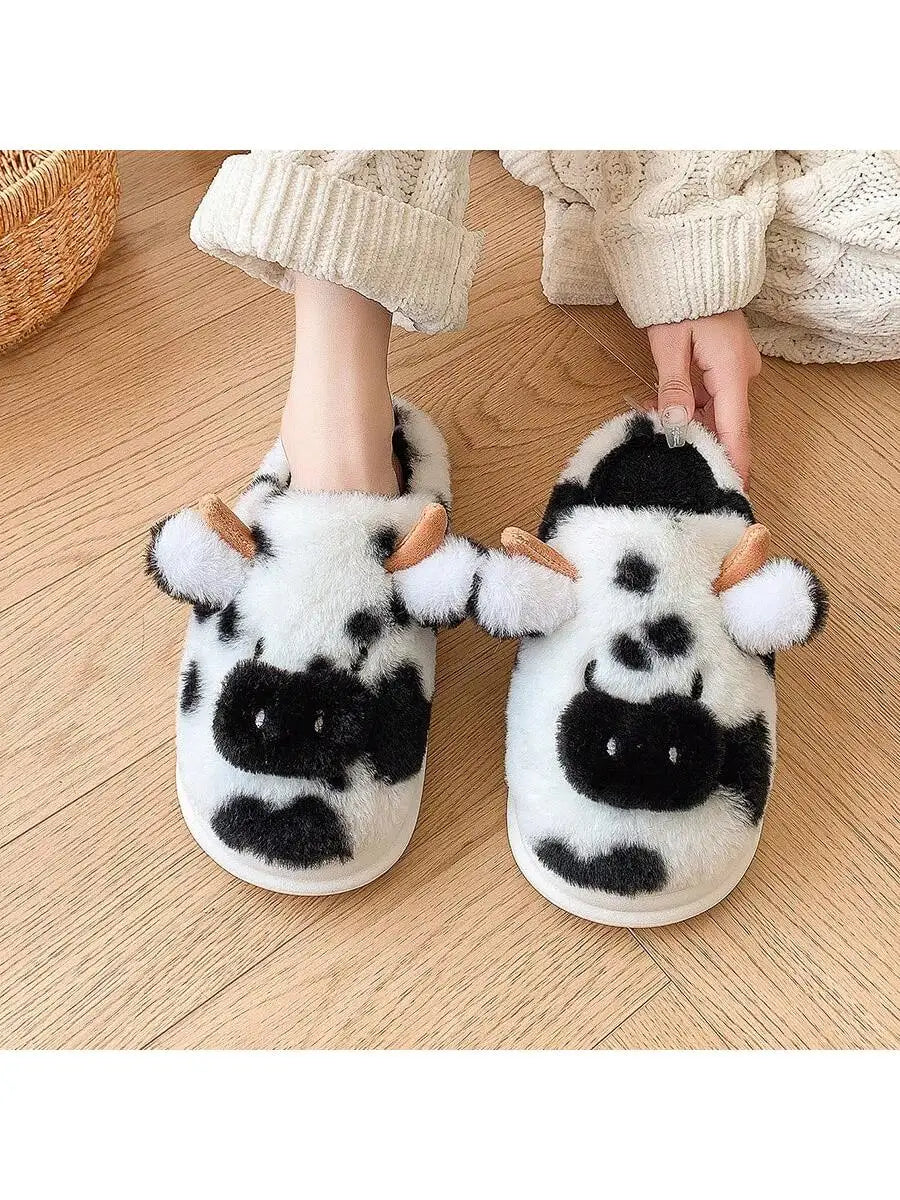 Women’s Cow Print Slippers