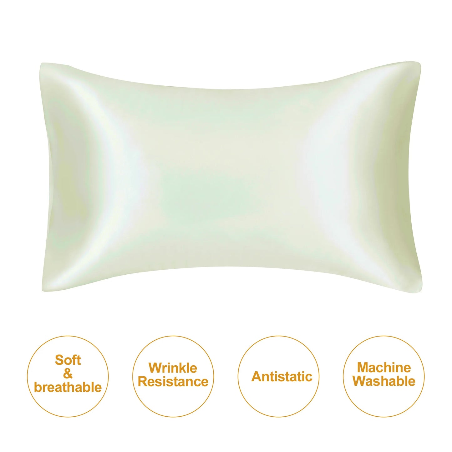 Silky Satin Pillowcase – Smooth Soft Pillow Cover for Hair Care & Comfy sleep