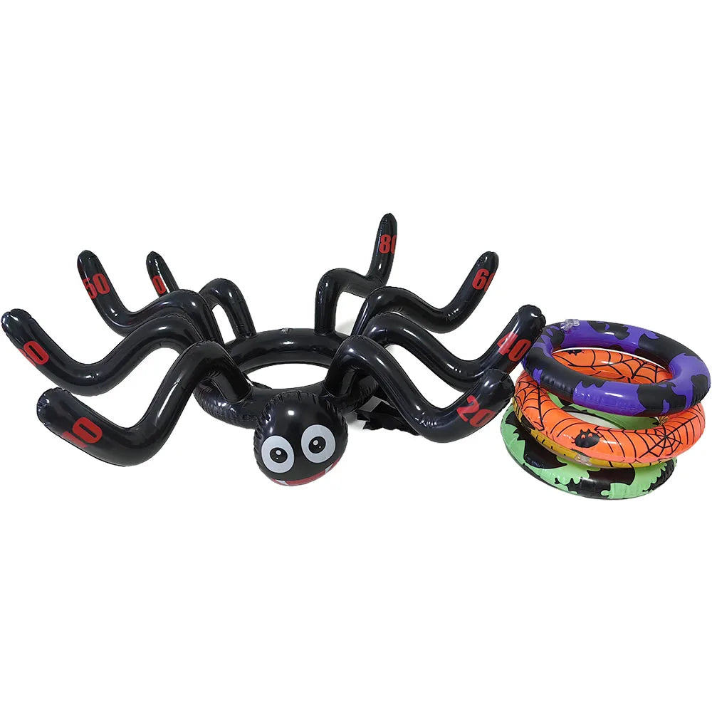 Halloween Inflatable Toss Game – Witch’s Hat or Spider Hat Ring Throw