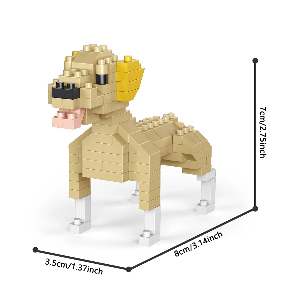 Mini Dog Building Block Kit – DIY Brick Model (Corgi, Poodle, Husky, Dachshund)