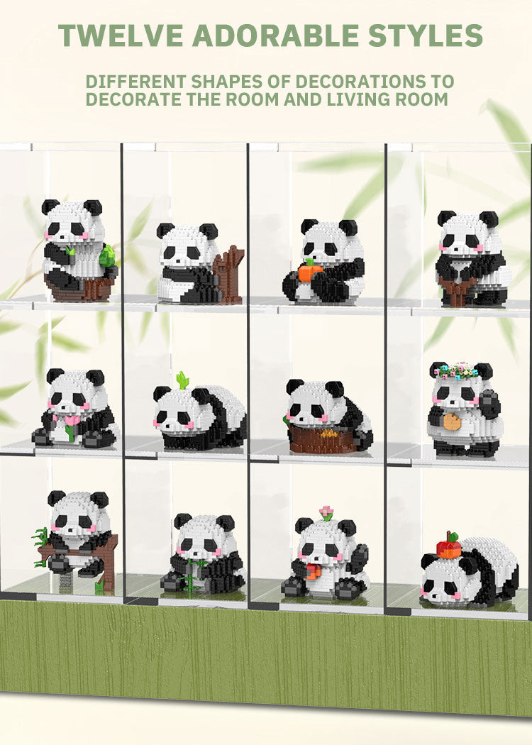 Mini Panda Building Block Set – DIY Brick Model Kit