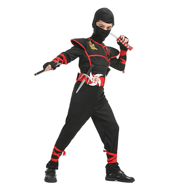 Kids Ninja Deluxe Costume Accessories— Boys’ Kung Fu Outfit / Halloween Gift