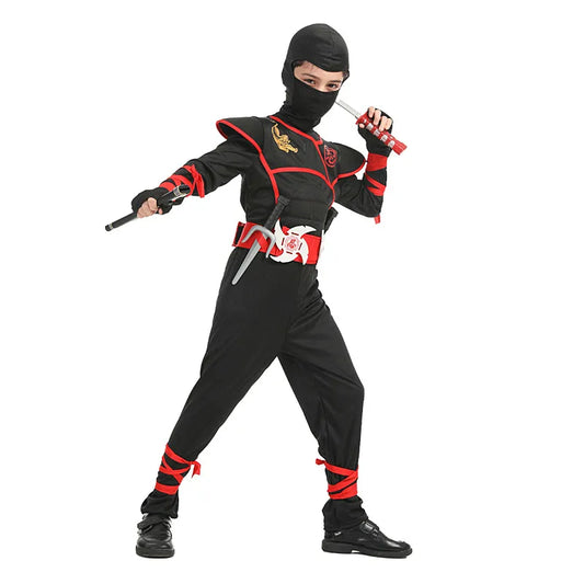 Kids Ninja Deluxe Costume Accessories— Boys’ Kung Fu Outfit / Halloween Gift