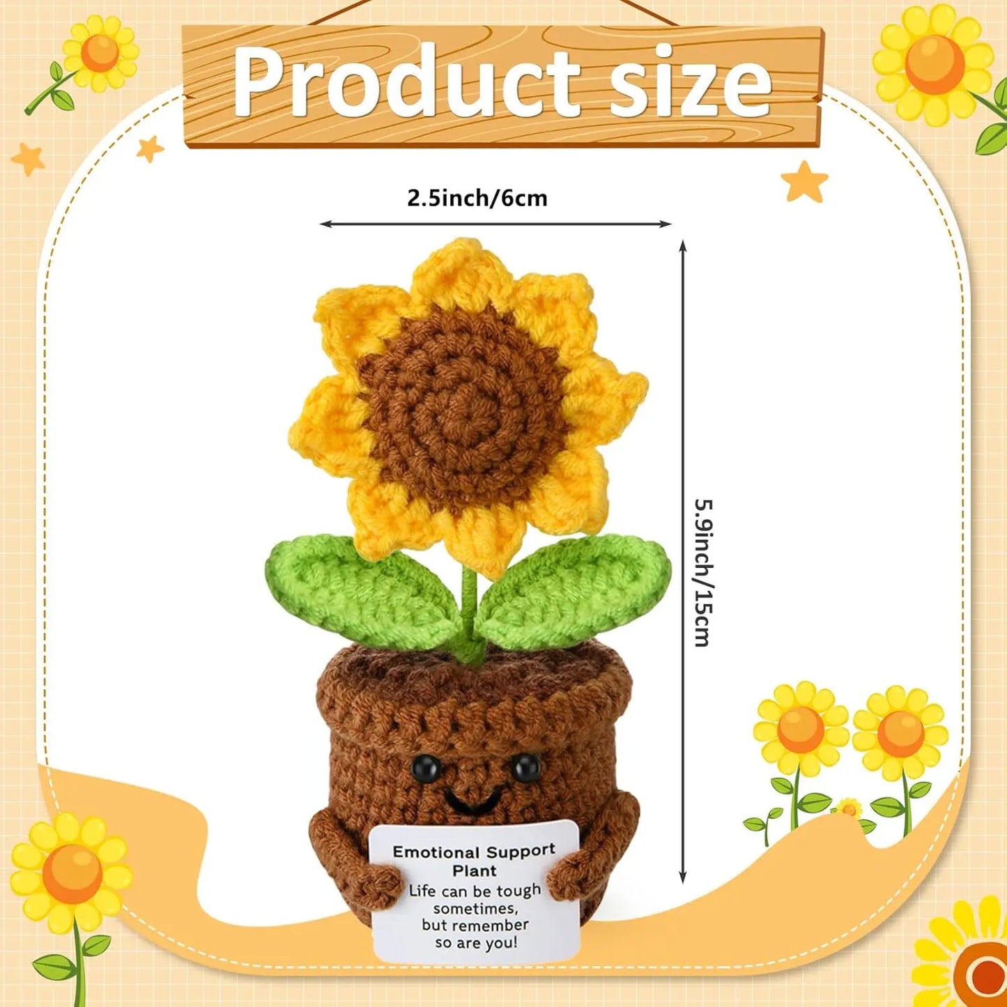 Positive Energy Crochet Pocket Wellbeing Hug Doll – Avocado, Bee, Turtle, Duck & More